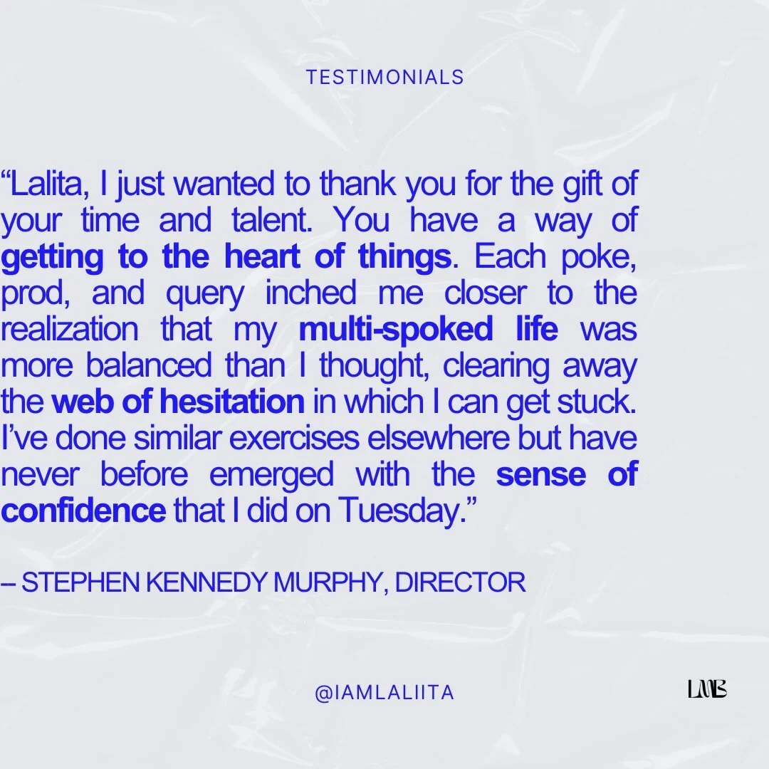 Meet Stephen, the Founding artistic director of the Eugene O'Neill Studio at Yale and the artistic director of The Playwrights Theater of New York. His work has been seen at the MET, the NYT, and more. 

What he needed:
+ Clarity and to get unstuck. 
