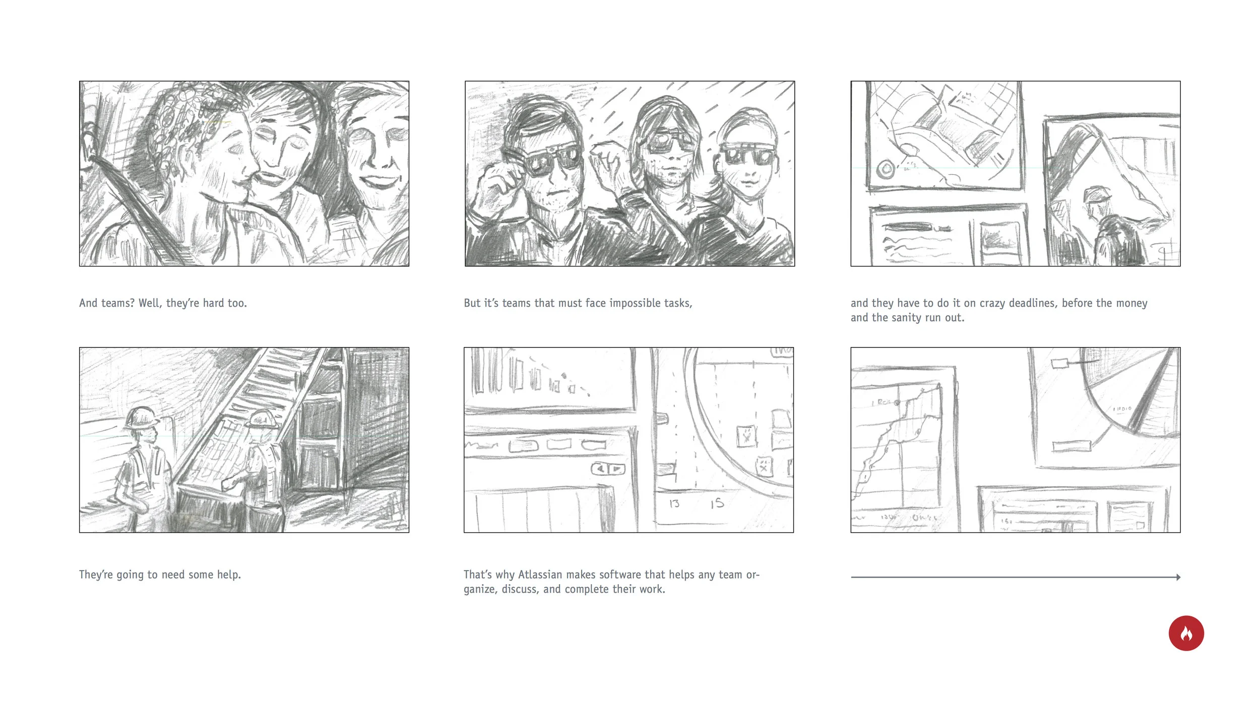 Hand-Drawn Storyboards