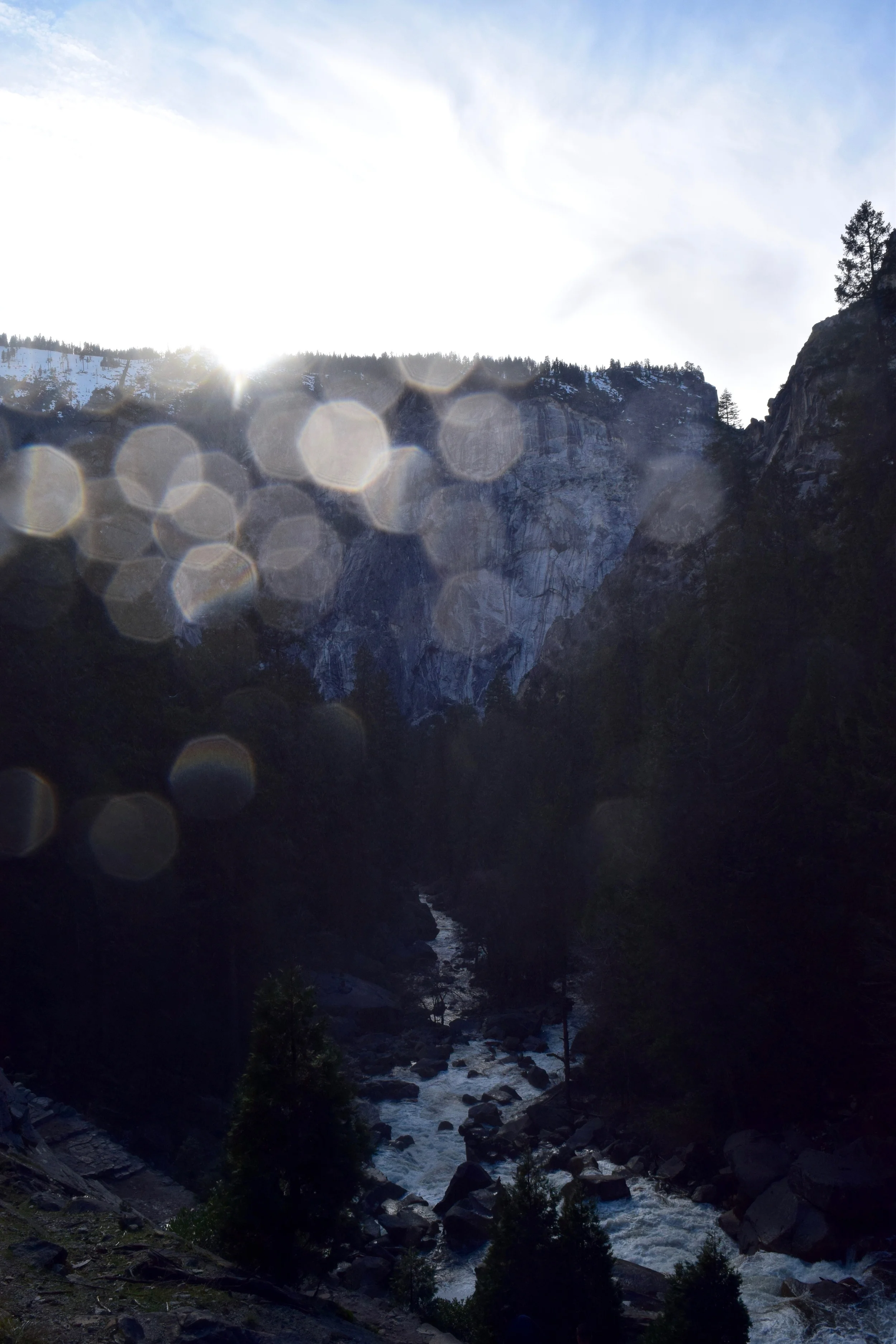 So much spray from the waterfall - the second I took my lens cap off, it would get sprayed and turn everything into bokeh