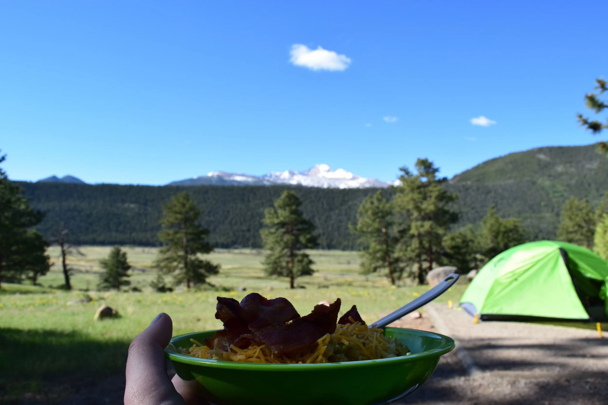 Another day, another camp breakfast. 
