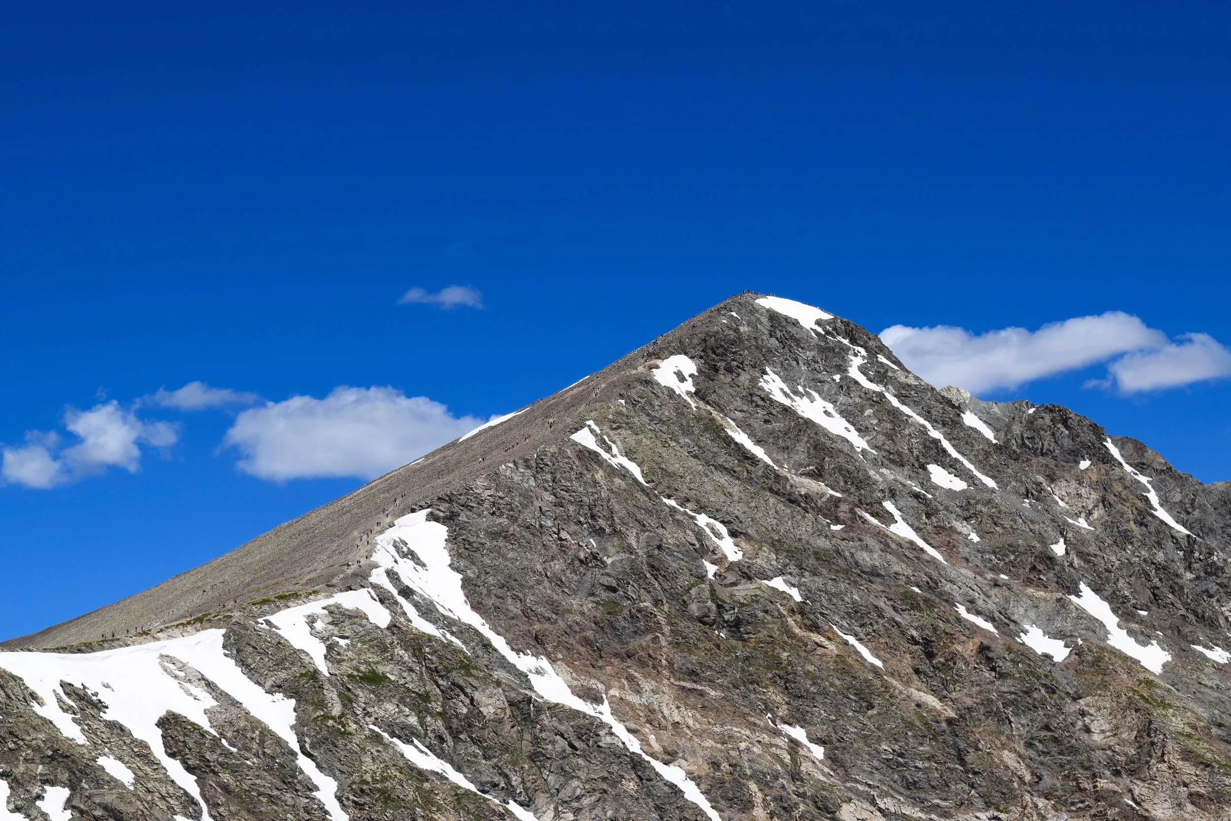 Torreys Peak. You can see little people on the trail and on the summit if you click the picture!