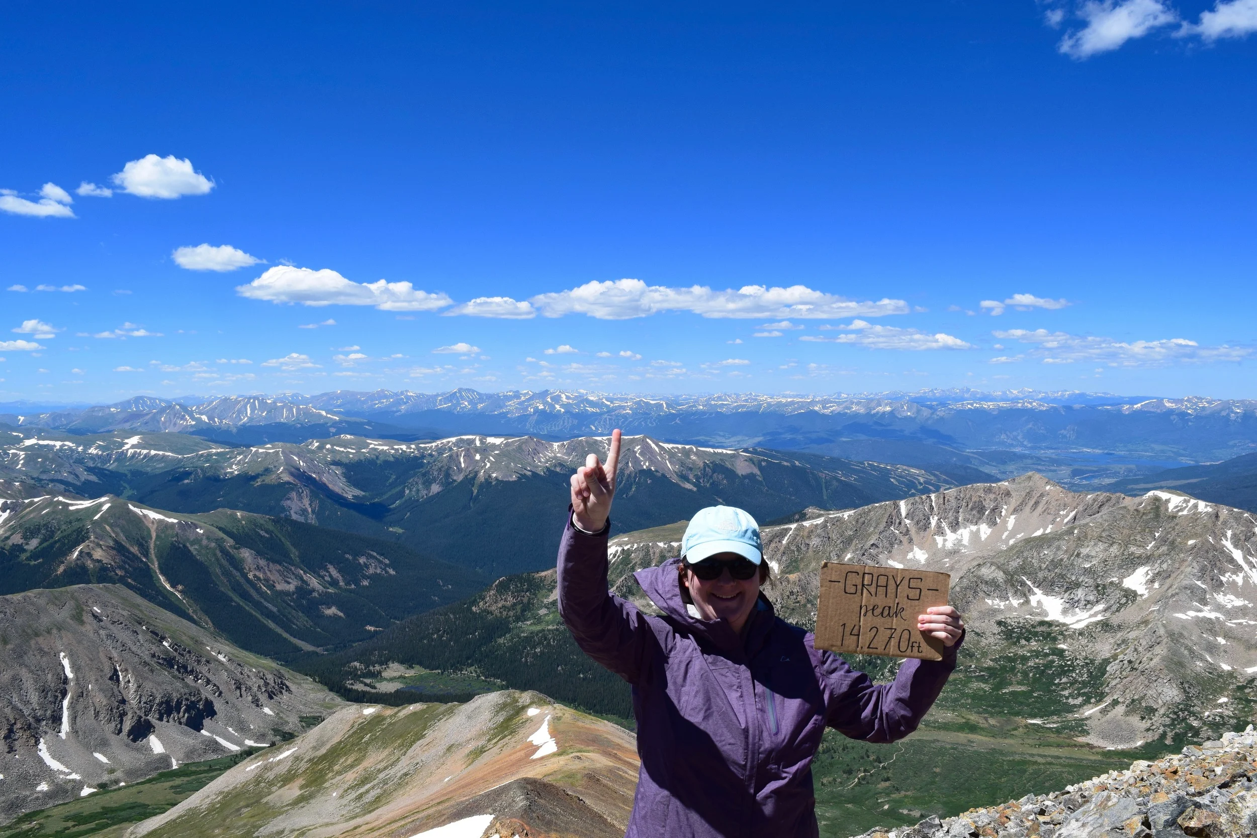 Rachel's first fourteener! 