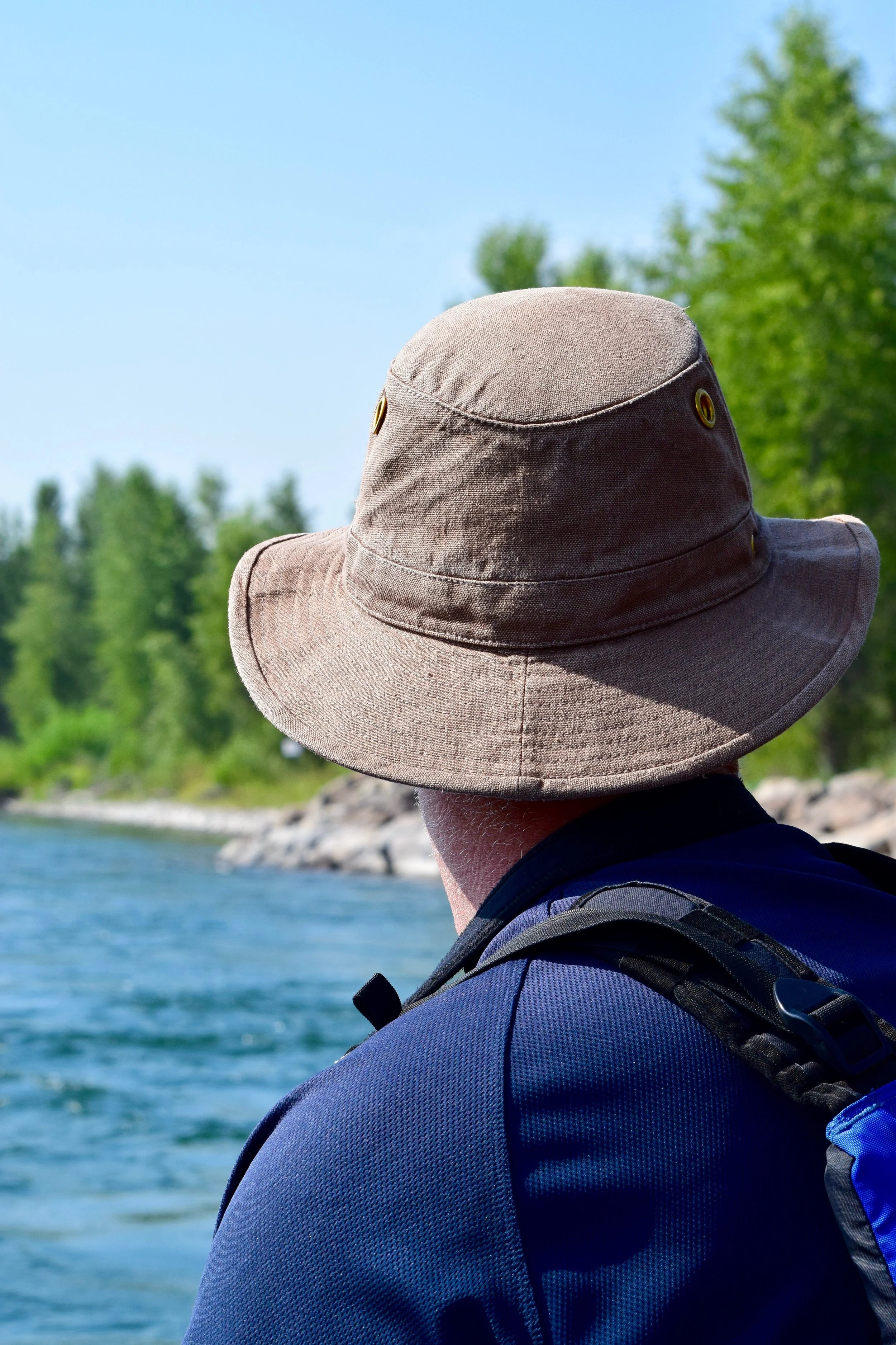 Dad in his adventure hat