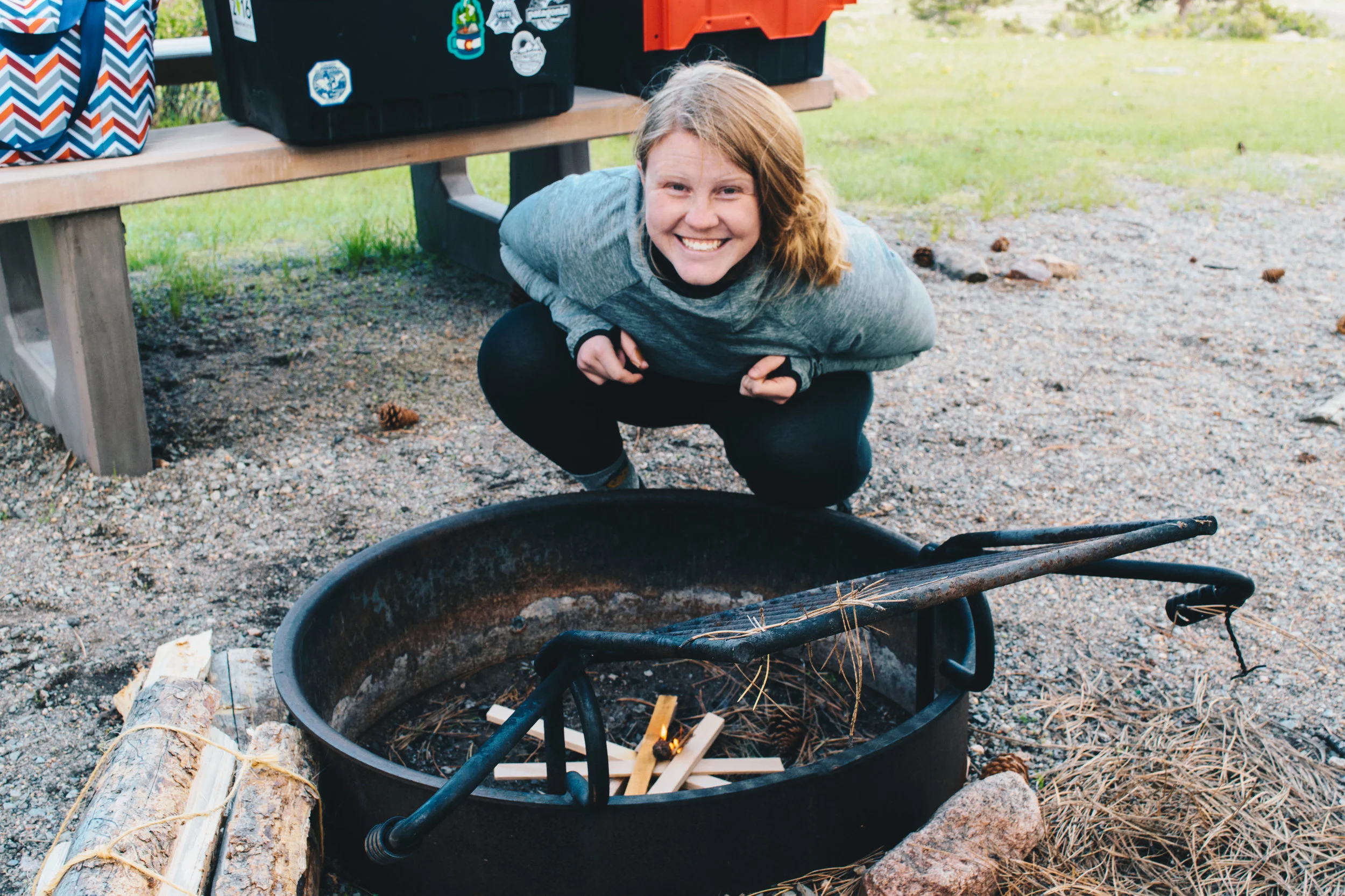 Please excuse my camp hair.