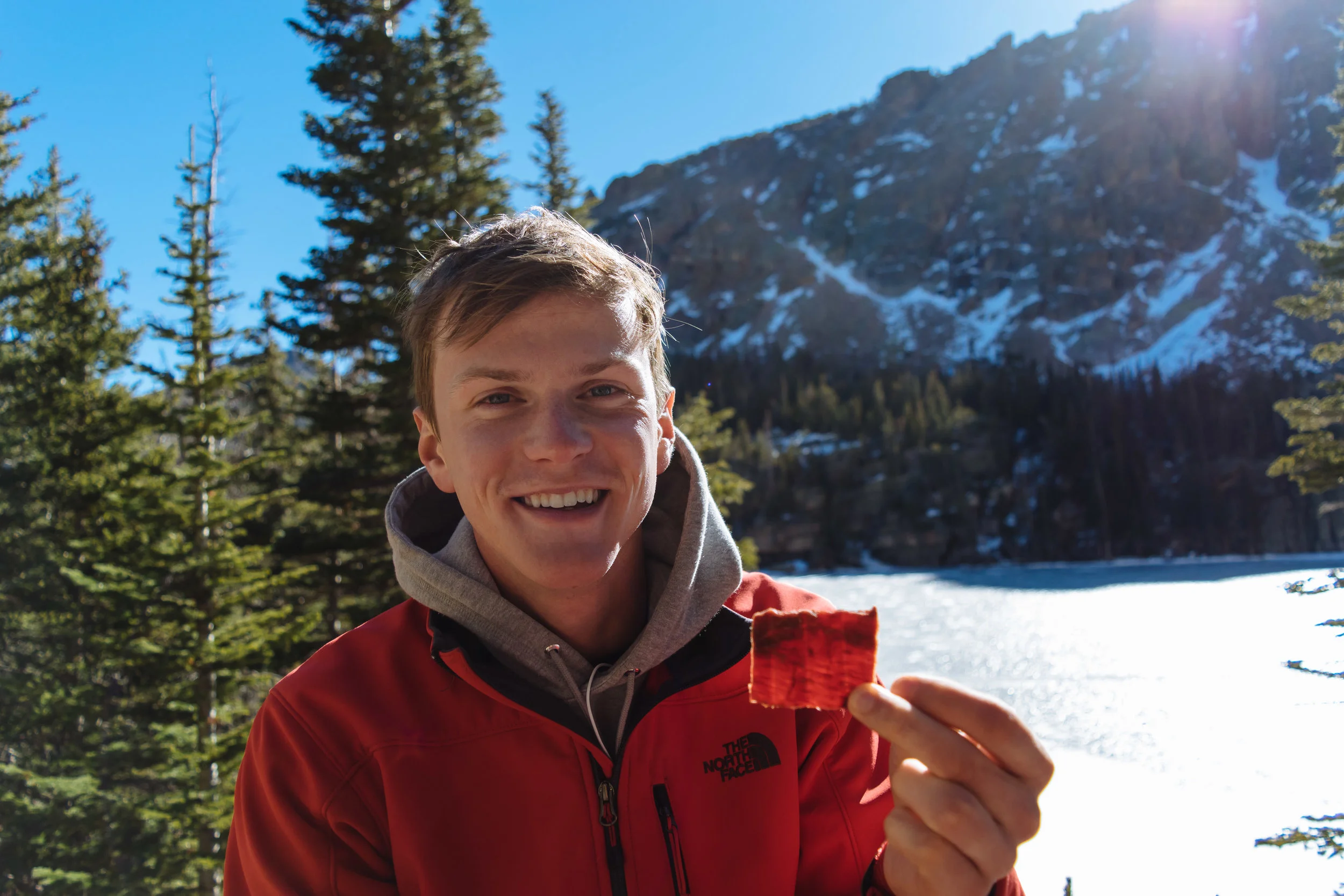 Beef jerky shaped like Colorado (so, pretty much just a rectangle...)