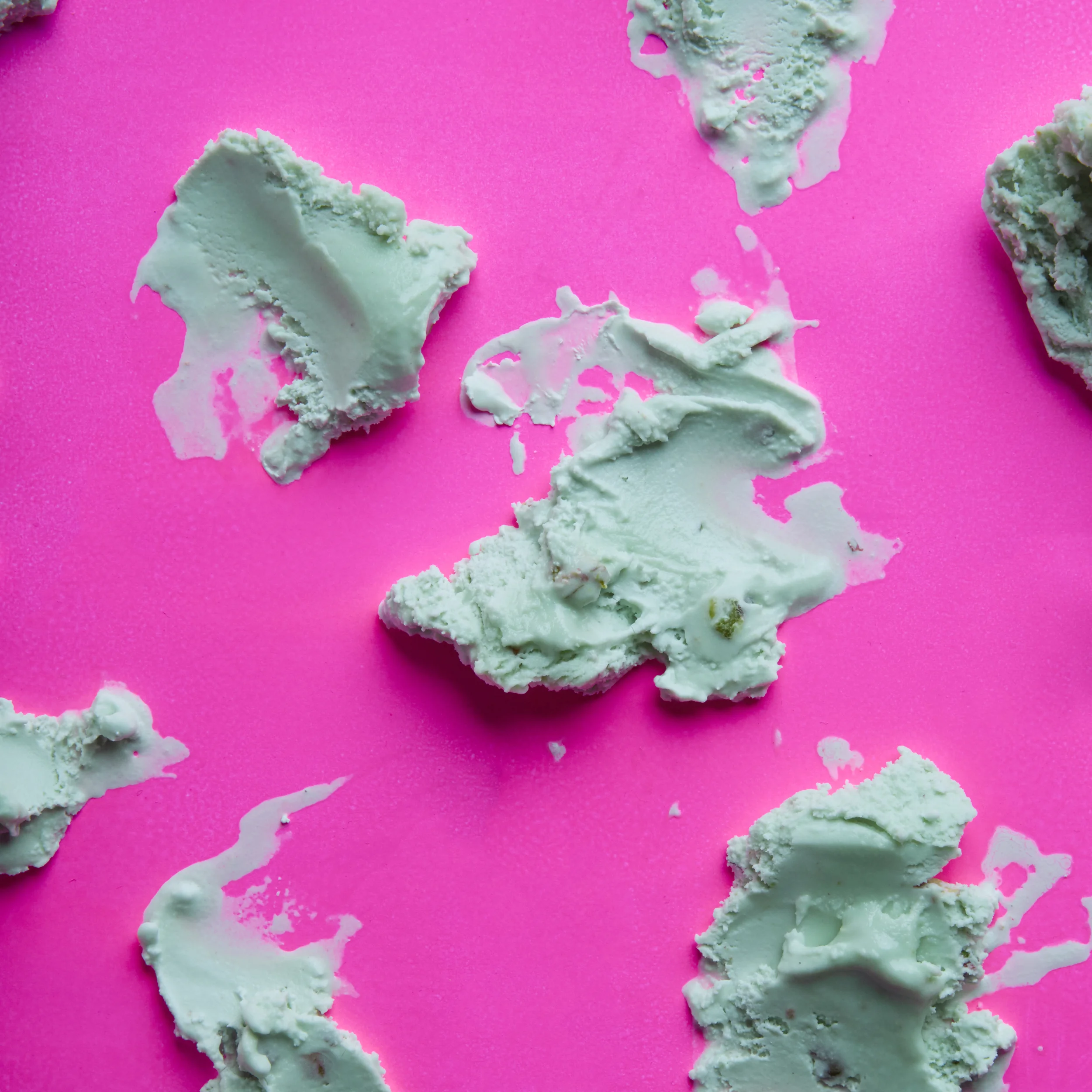 1982, A Retrospective, c. 2015. Materials: Talenti Sicilian Pistachio, Neon Pink Cardboard (from the craft store). Courtesy of the Talenti National Gallery. #TalentiArt