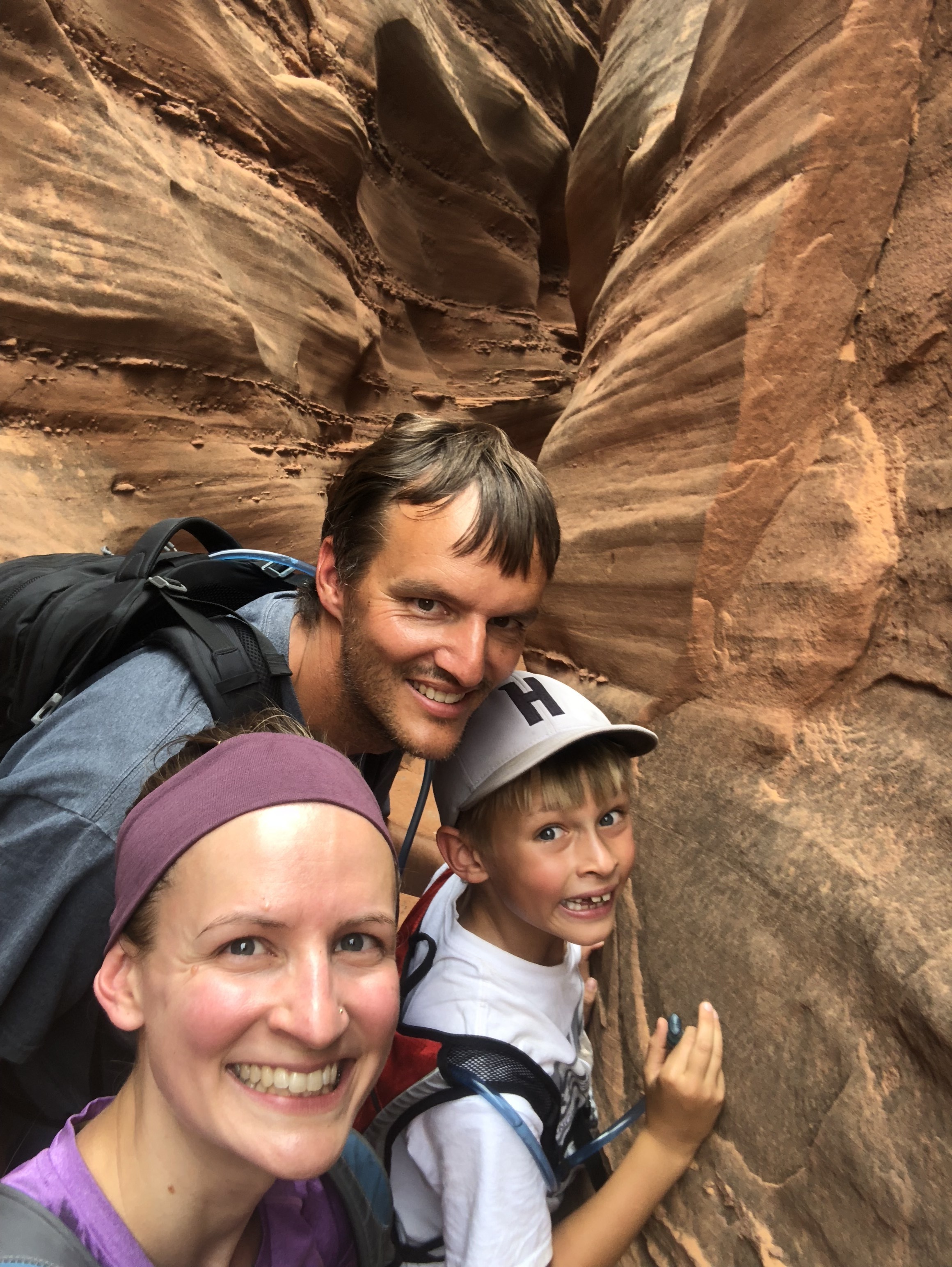 Peek-a-Boo Slot Canyon, August 2018