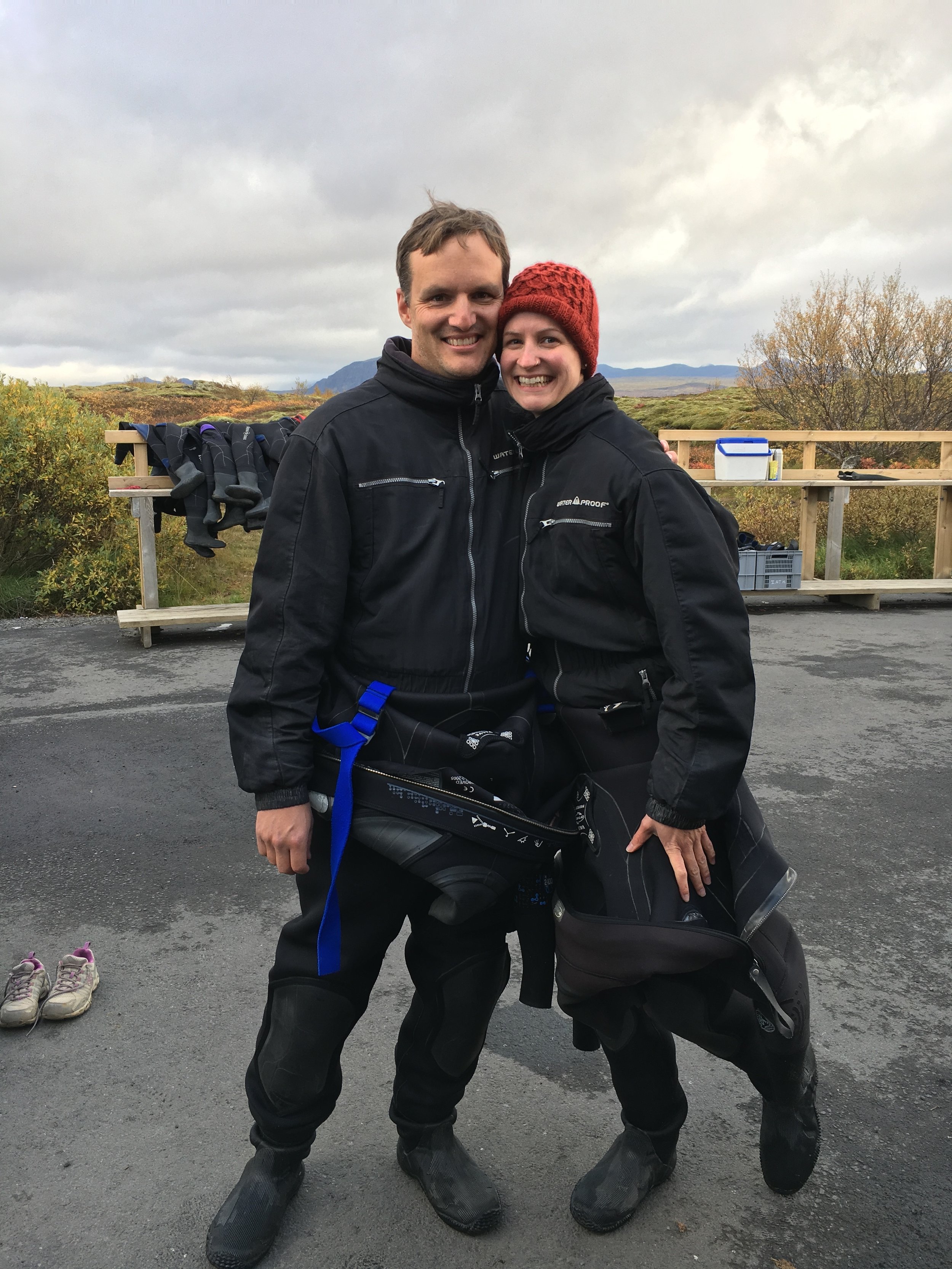 Snorkeling the Silfra Fissure, Iceland, October 2017