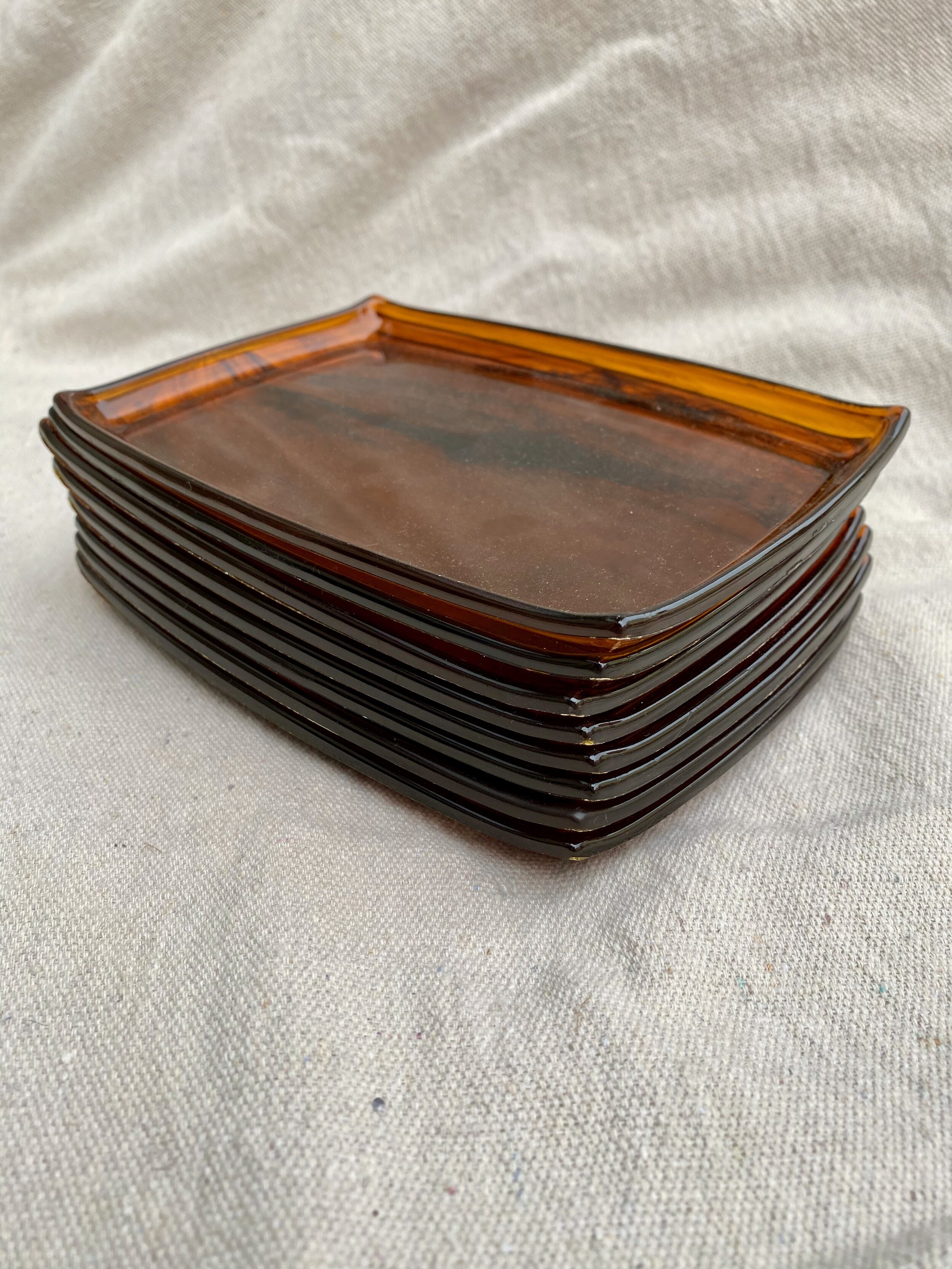 Amber Marbled Tray