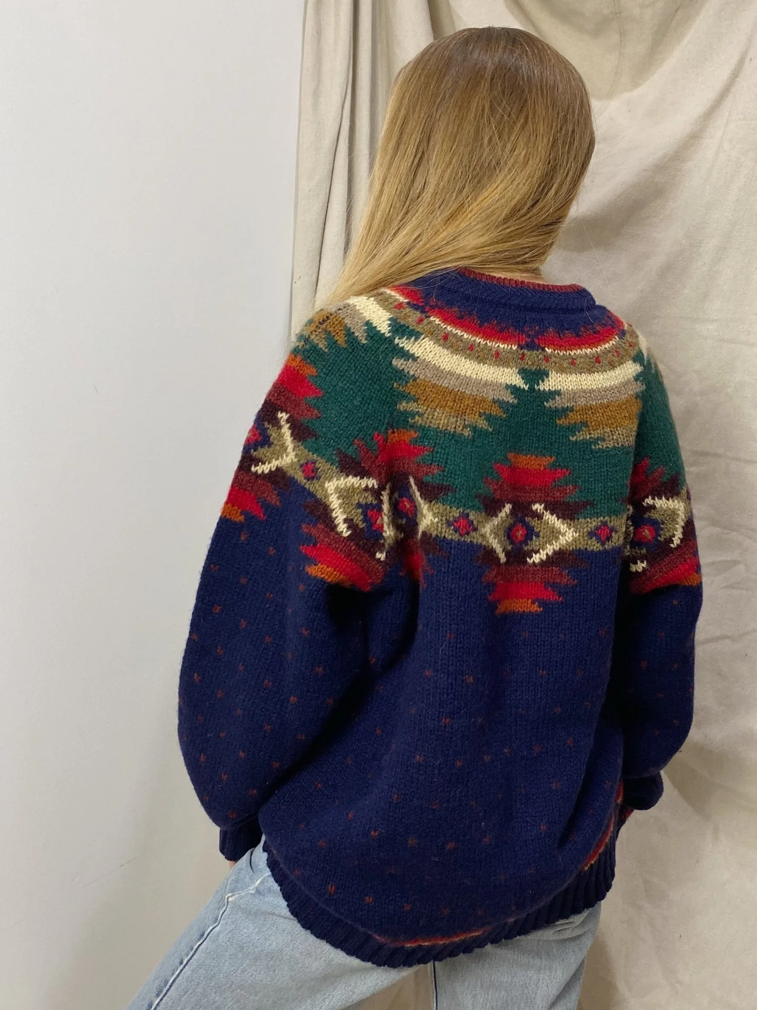 Vintage 70s Earthy Wool Sweater, L — Revolt Style Studio