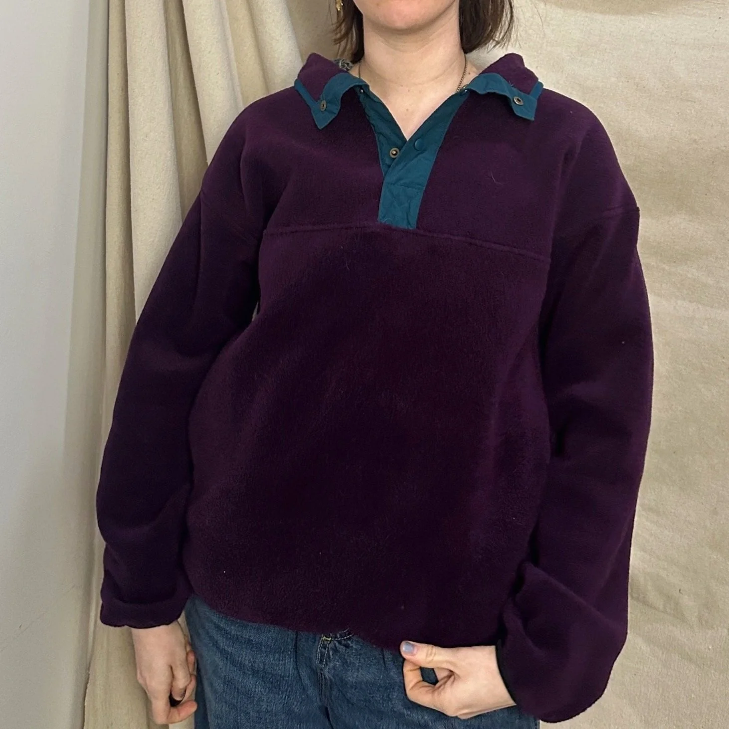 Vintage 90s Fleece Pullover, M — Revolt Style Studio