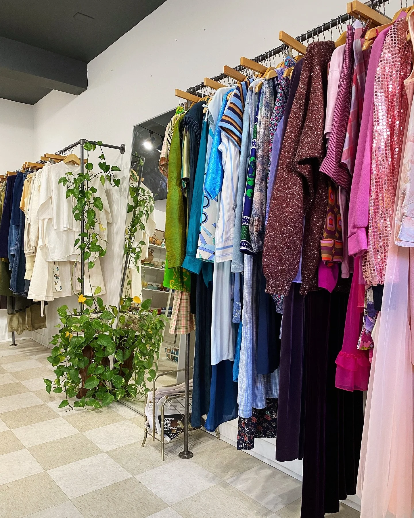 Shopping downtown today? Stop by Revolt for cool vintage + more! We&rsquo;re open Sundays 10-2.