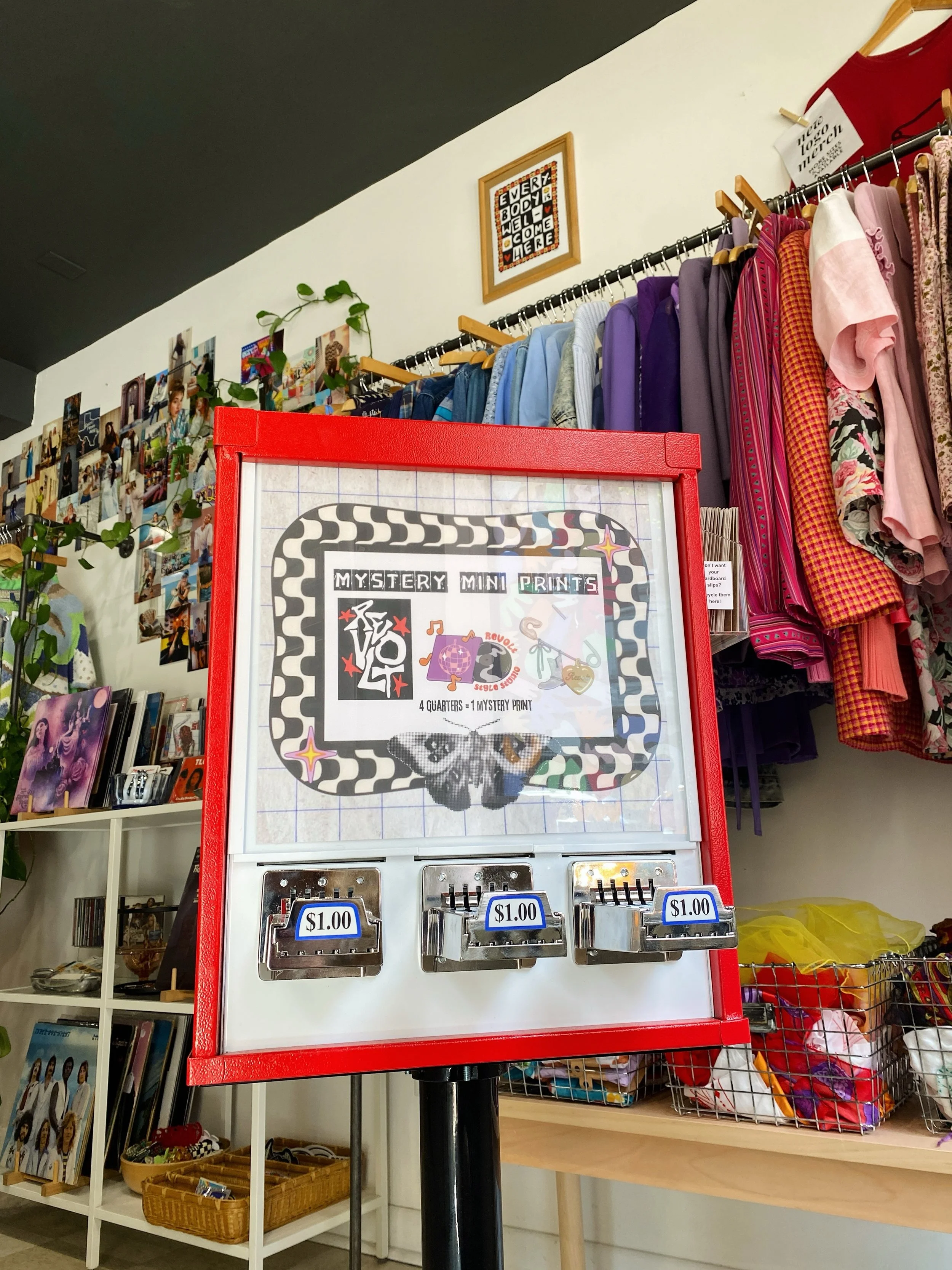 Stellar news! The @counterprtstudios mini print vending machine is here to stay for a little while longer! We still have a few revolt prints, but stay tuned for updates on new prints!