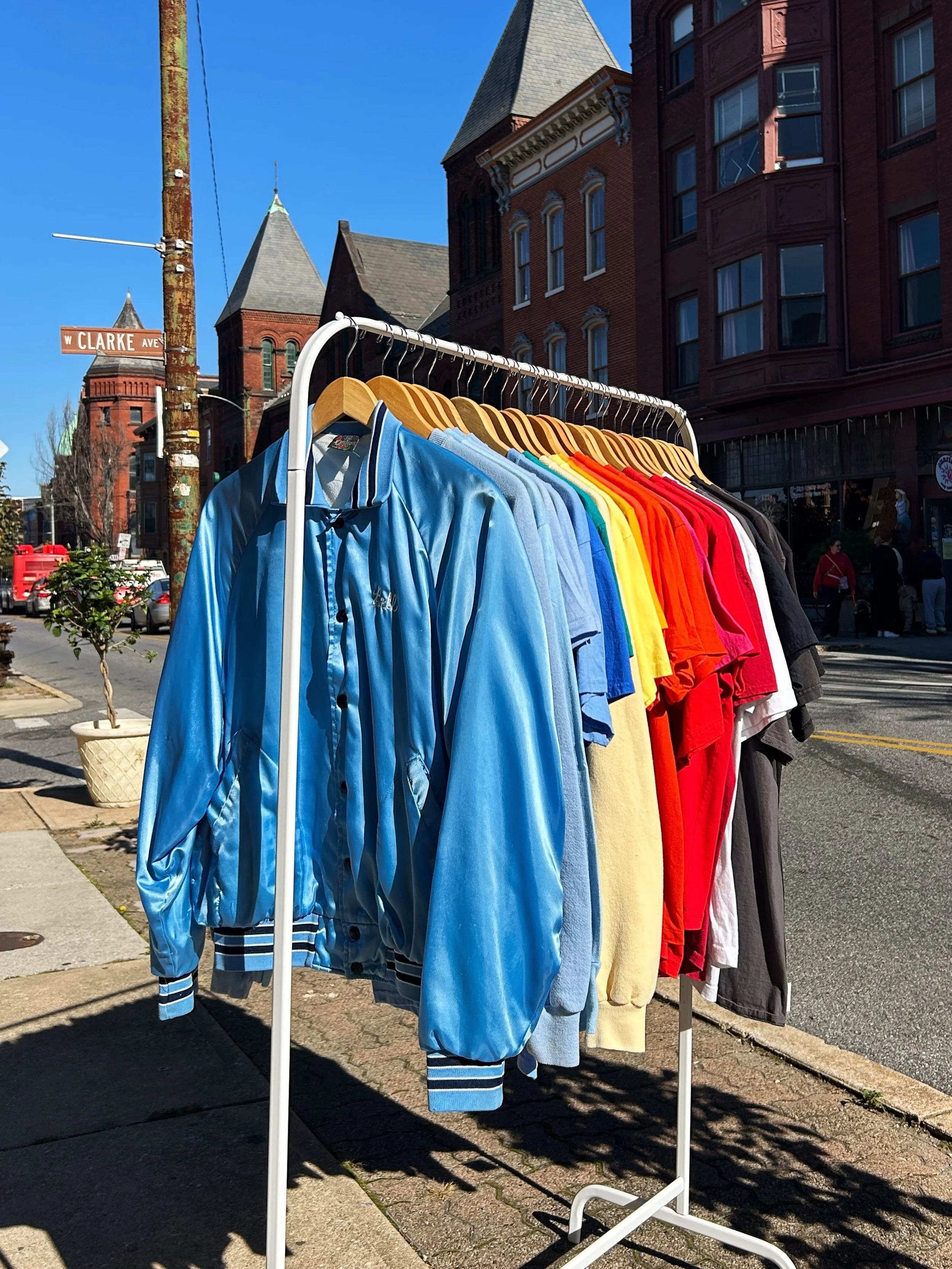 Are you downtown for Costumes &amp; Cocktails? 🎃 Stop by, show off your costume, and check out our rack of vintage tees outside! We can&rsquo;t wait to see you! We&rsquo;re open until 4 🤘