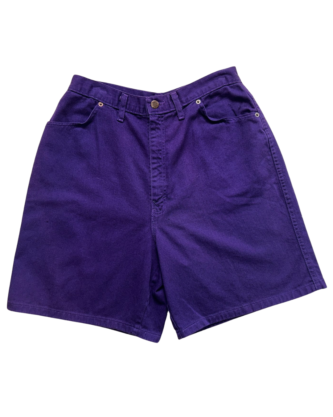 Vintage Purple Denim Shorts, L