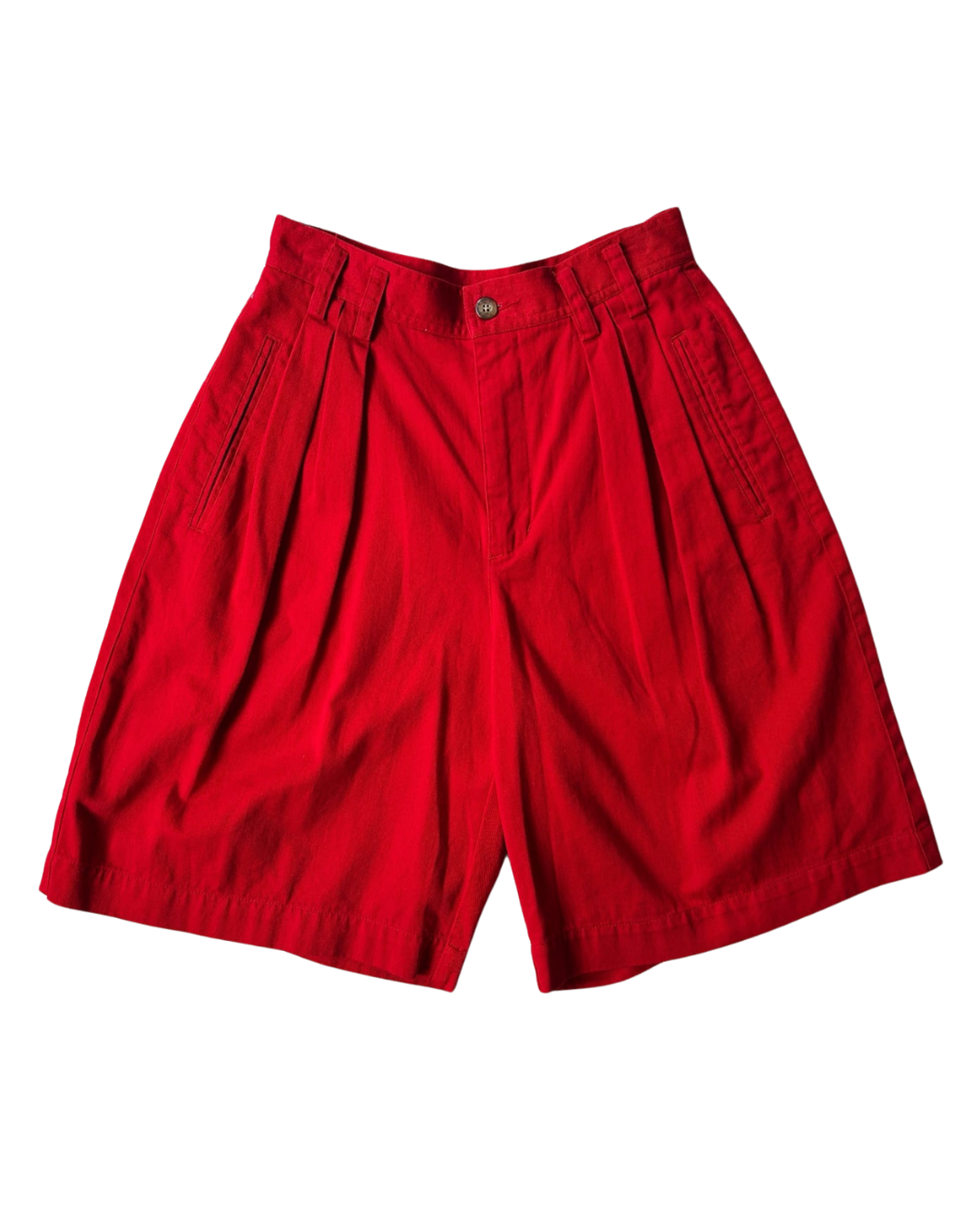 Vintage Red High-Waisted Shorts, XS