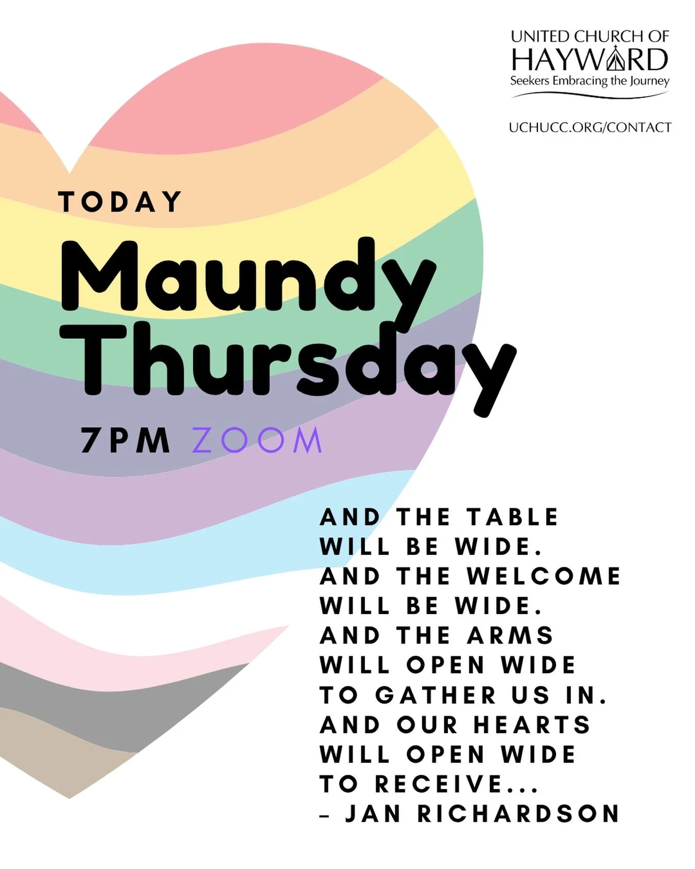 Maundy Thursday: Let&rsquo;s Talk About Tables

Jesus does some of his most important work at a table.

Tonight, we&rsquo;ll explore what that means&mdash;for communion, for community, and for the messy, beautiful reality of gathering together.

All 