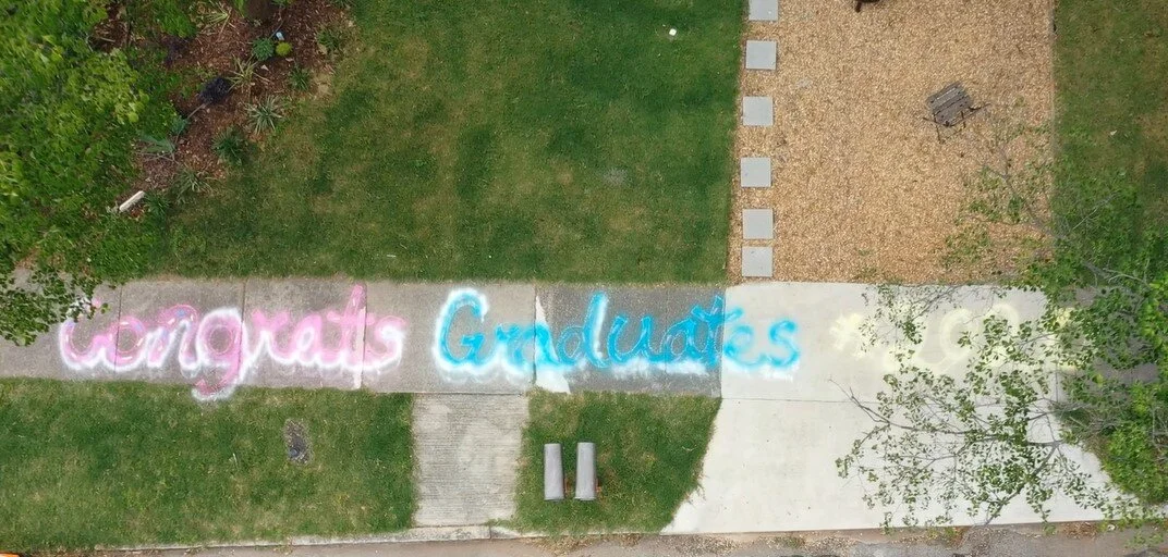 Drones + Chalk Art