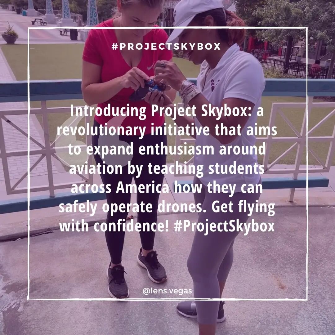 Introducing Project Skybox: a revolutionary initiative that aims to expand enthusiasm around aviation by teaching students across America how they can safely operate drones. Get flying with confidence! #ProjectSkybox