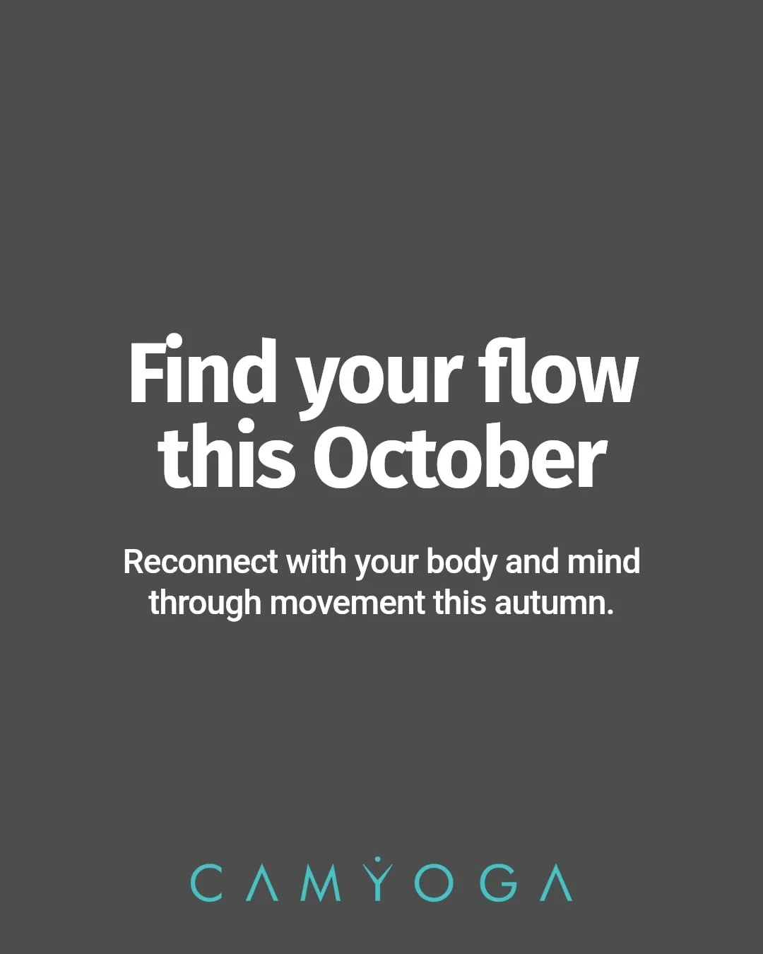 October is the perfect time to reconnect with your body and mind.

As the season shifts, our yoga, Pilates, and movement classes at CAMYOGA help you find balance and strength during this change.

Join our welcoming community - whether in-studio or on