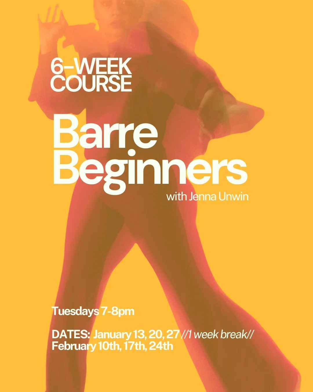 👯 New to Barre? Let&rsquo;s start at the beginning! 👯

Ever wanted to try a Barre class but felt a bit intimidated? Our brand new Barre for Beginners 6-Week Course with Jenna is designed just for you. Barre is a dynamic, low-impact mix of ballet, P