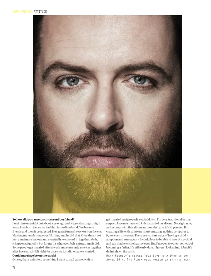 MARKUS FEEHILY FOR ATTITUDE MAGAZINE