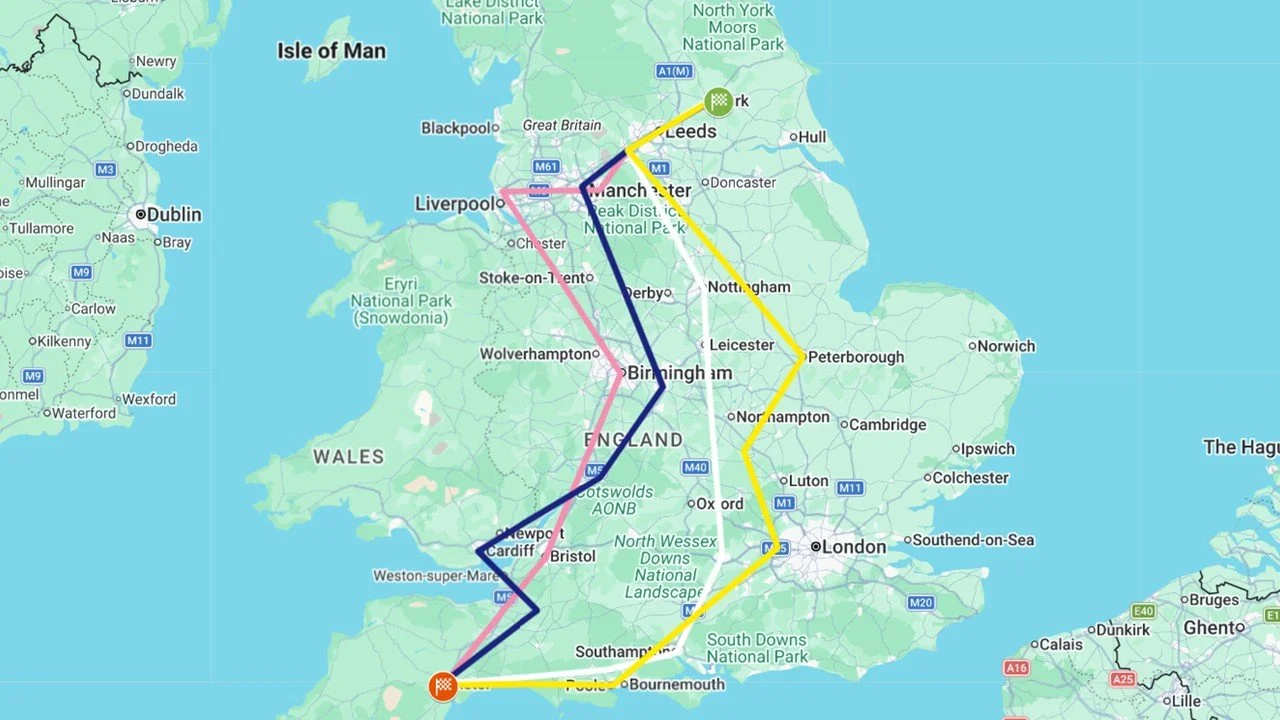 Racing Across the UK...for Cancer Research UK