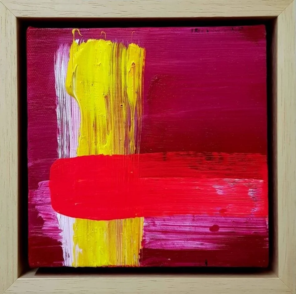 Joy, 2024, Acrylic on canvas, 15 x 15cm, Jackie Raybone.jpg