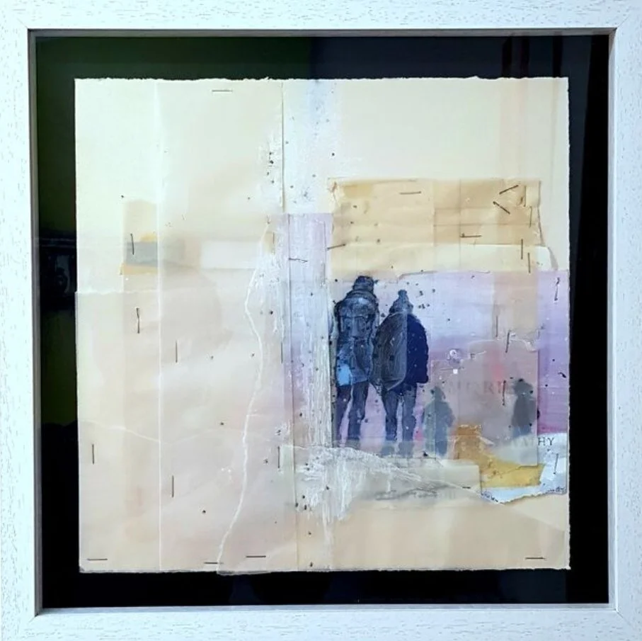 Snowy Day, 2025, Mixed media on paper, 30 x 30 cm, Jackie Raybone.jpg