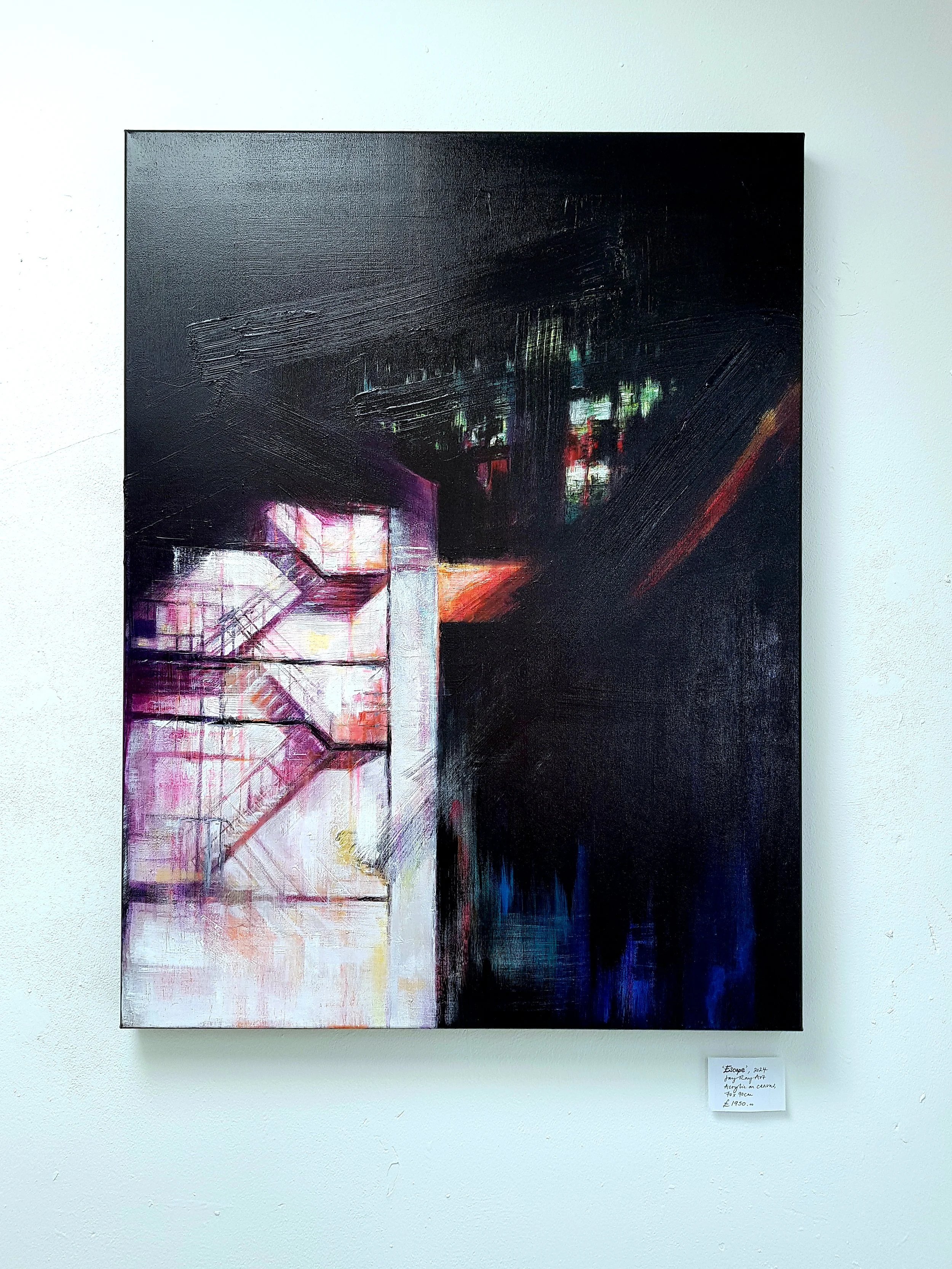 Escape, 2024, Acrylic on canvas, 70 x 90cm, Jackie Raybone.jpg