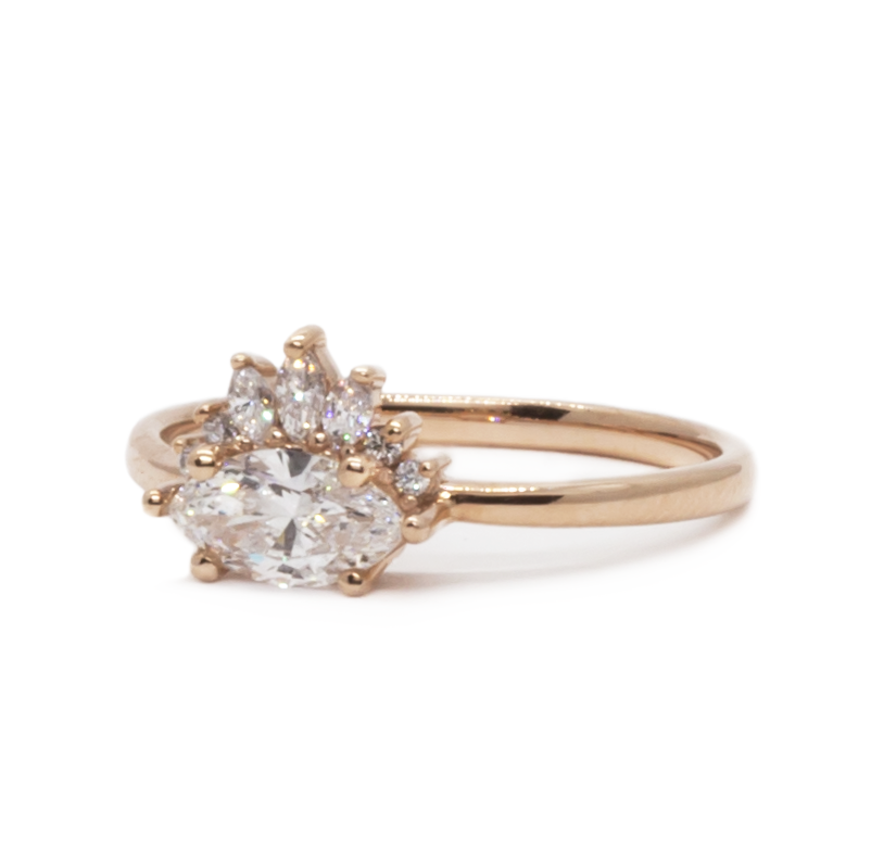 Marquise Diamond Engagement Ring — ANASTASSIA SEL