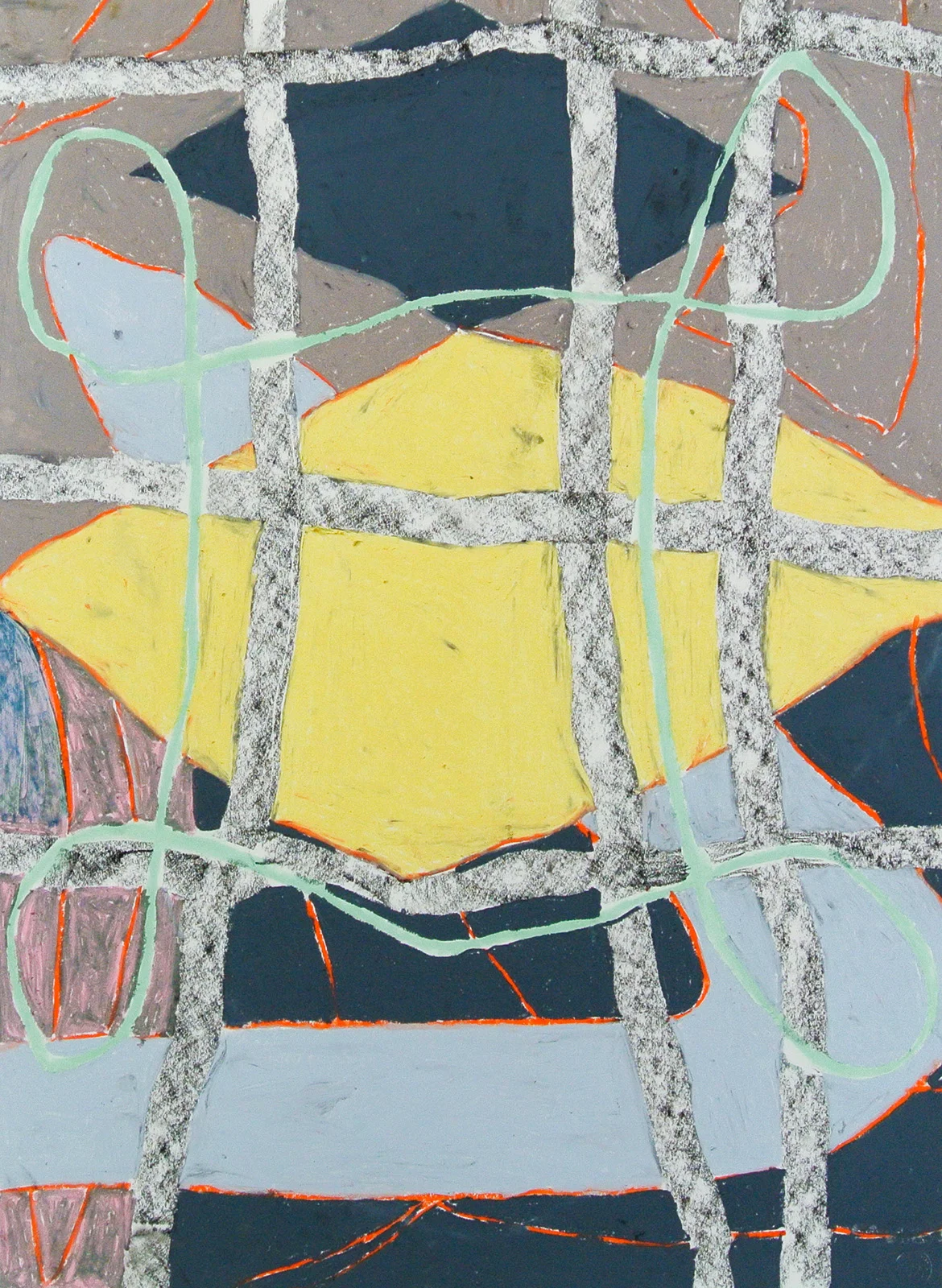 22”x30” oil and chalk pastel on paper