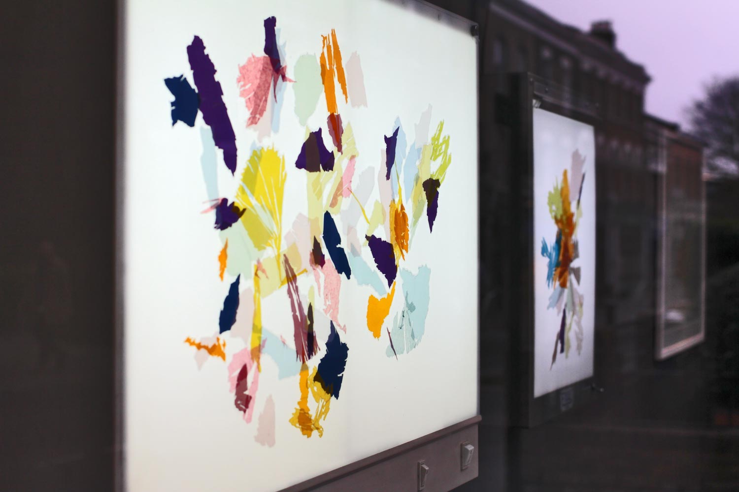 Francesca Bray's lightbox works