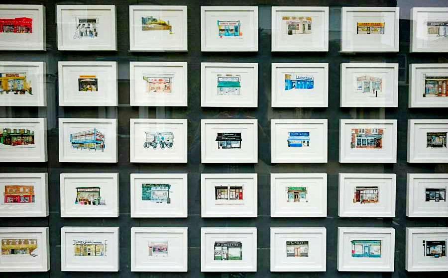 Eleanor Crow's watercolours of East London shopfronts