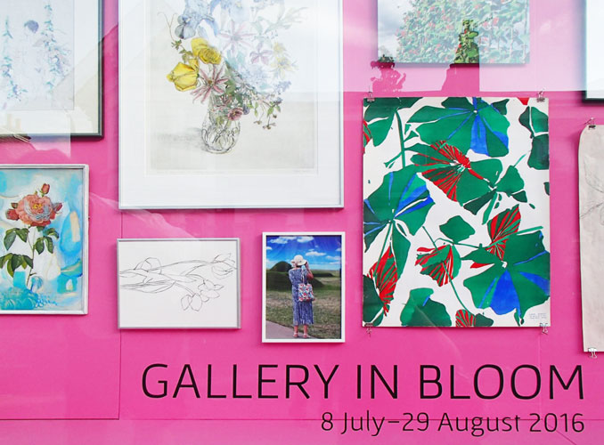 Royal Academy inspired hot pink wall for the mixed show in summer 2016