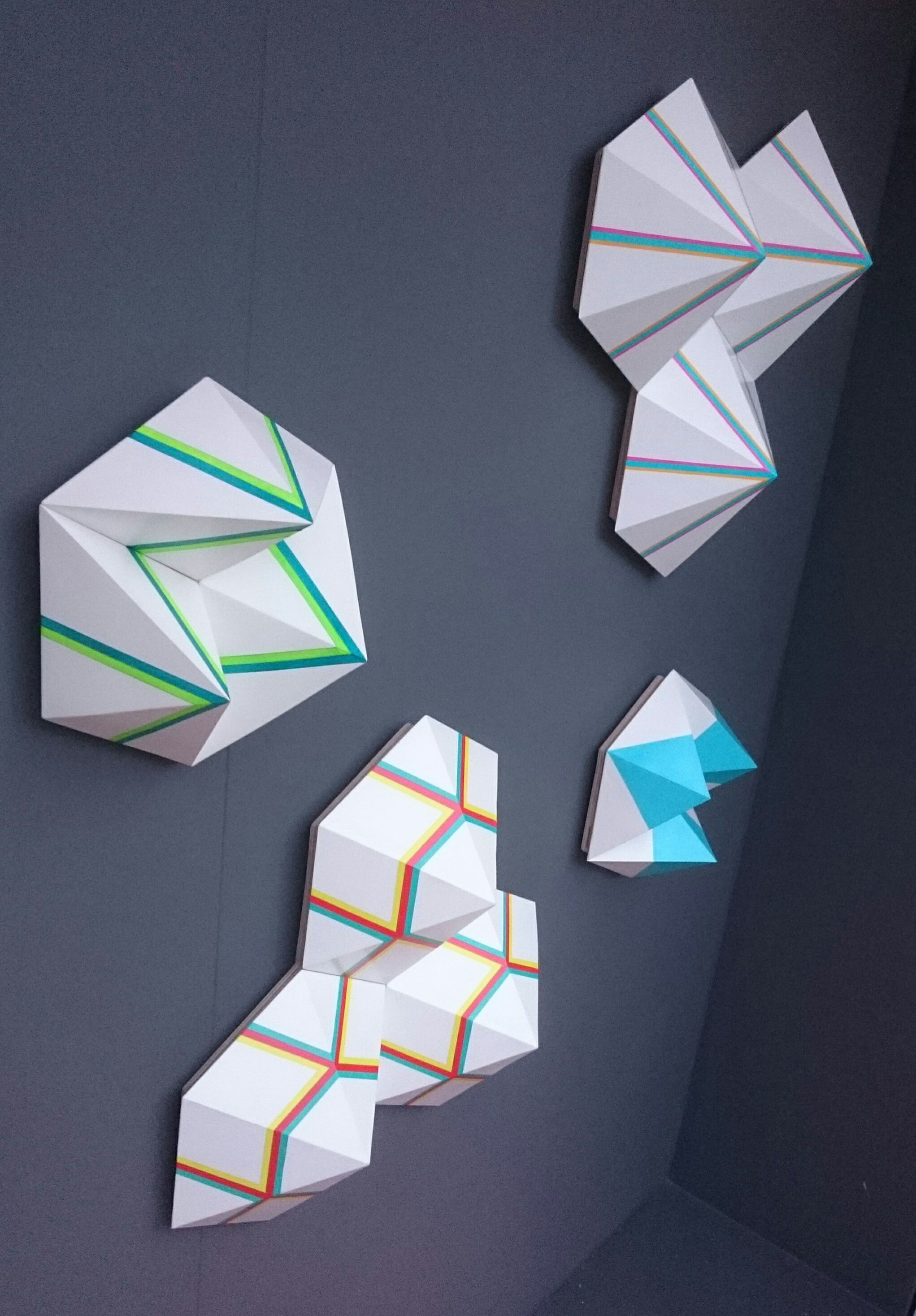 Zarah Hussain's wall hung sculptures