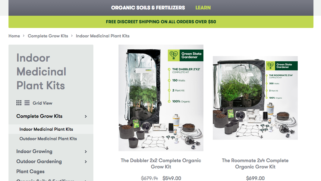 Free and "Discreet" shipping on orders over $50