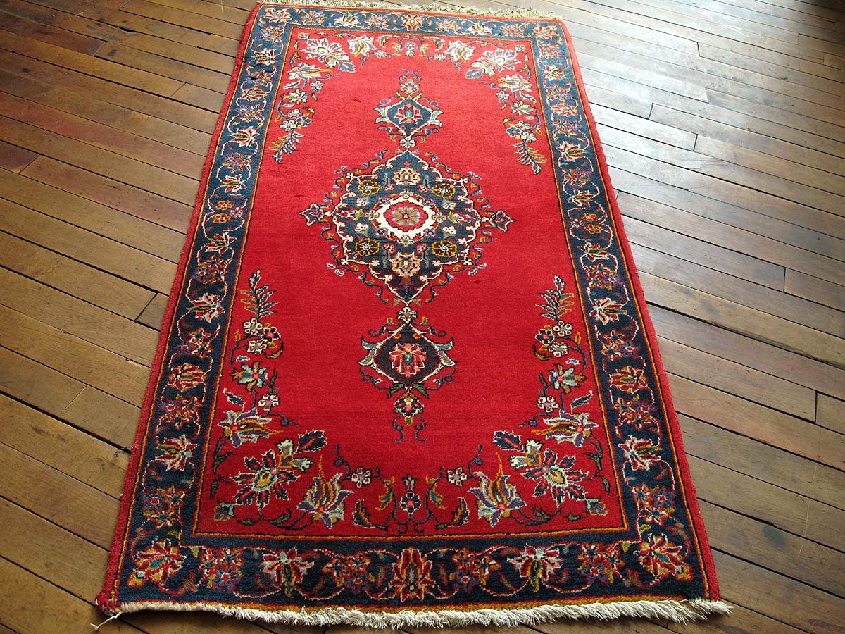 Persian Kashan Rug 2'4"x4'3"