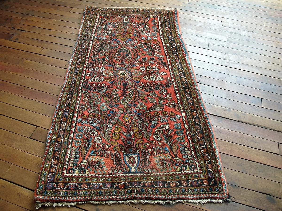 Persian Sarouk Rug 2'1"x4'2"
