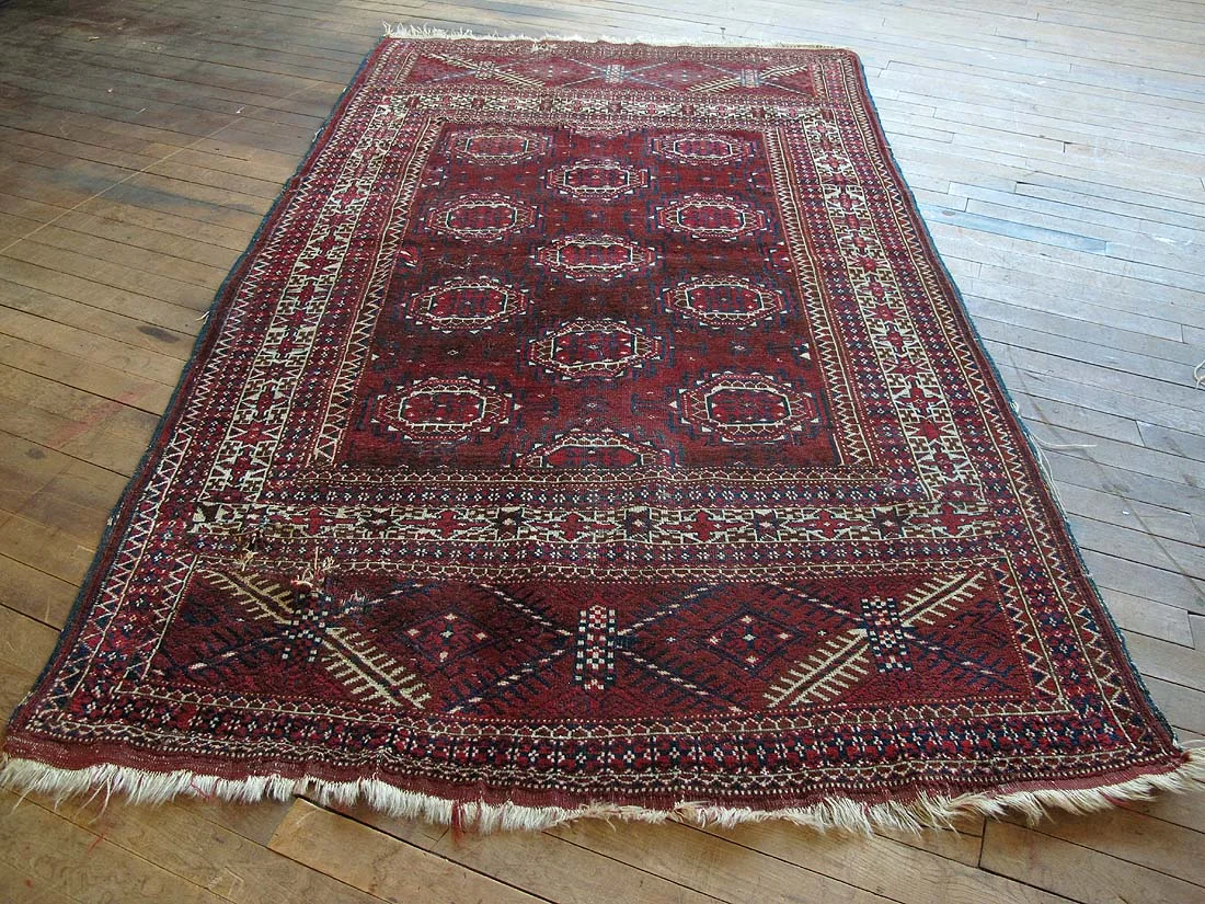 Afghan Turkoman Rug 4'0"x6'7"