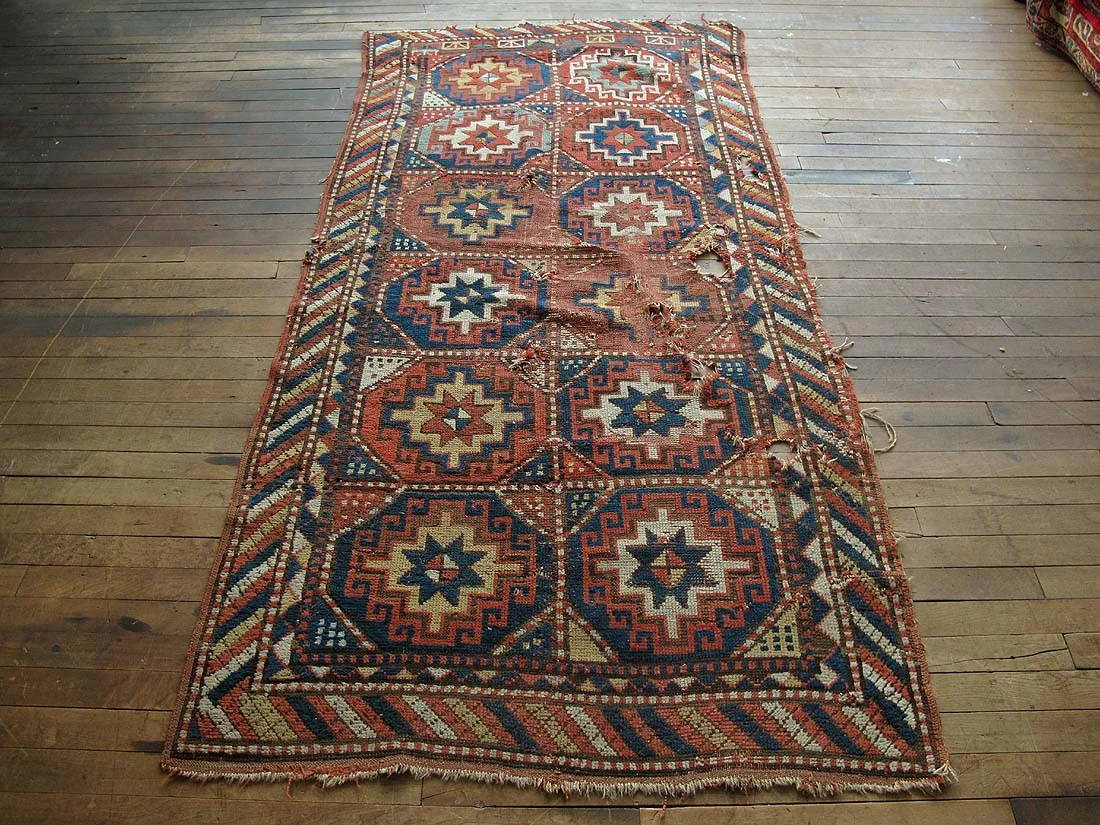 Caucasian Kazak Rug 3'5"x7'1"