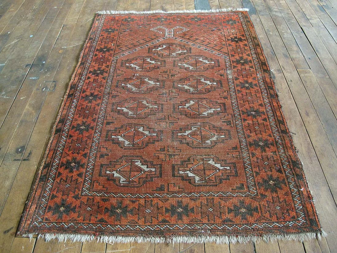 Afghan Turkoman Rug 2'5"x3'5"