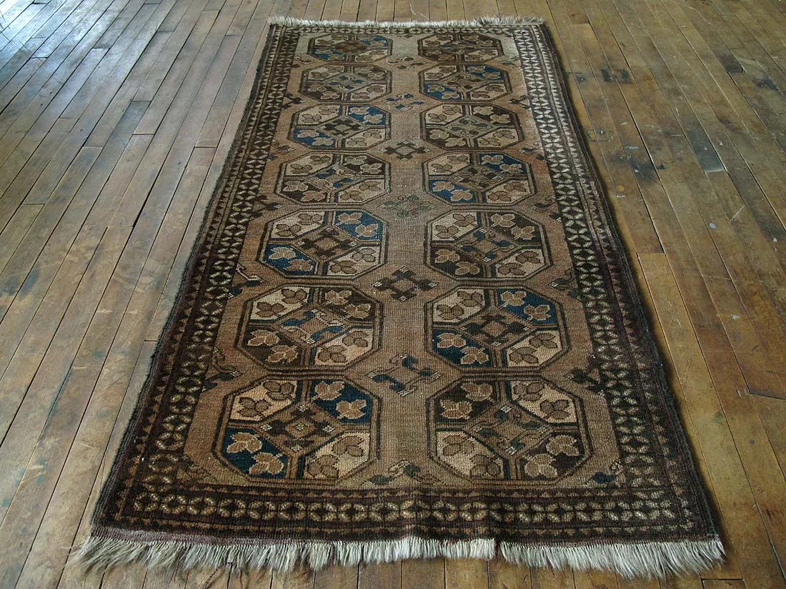 2'10"x5'4" Afghan Turkoman Rug