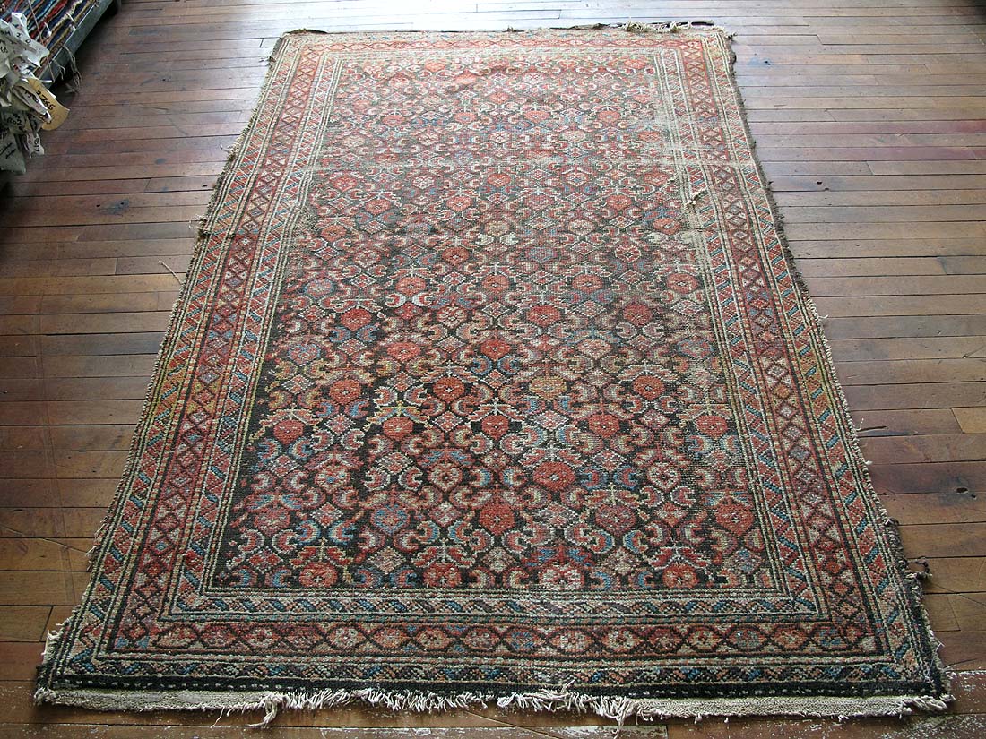 4'2"x6'2" Persian Malayer Rug
