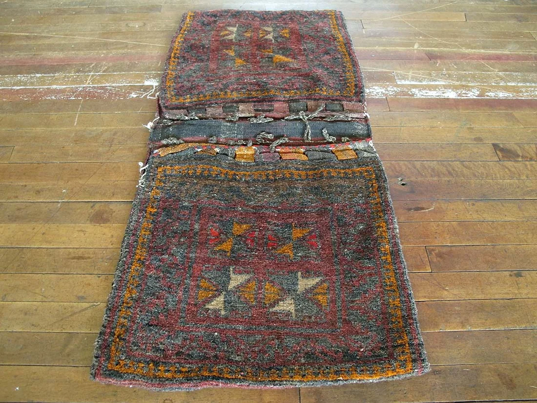 Persian Saddlebag Rug 1'10"x3'10"