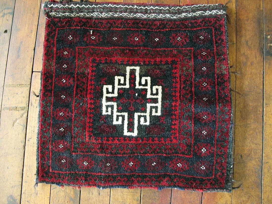 Persian Saltbag Rug 1'2"x1'3"
