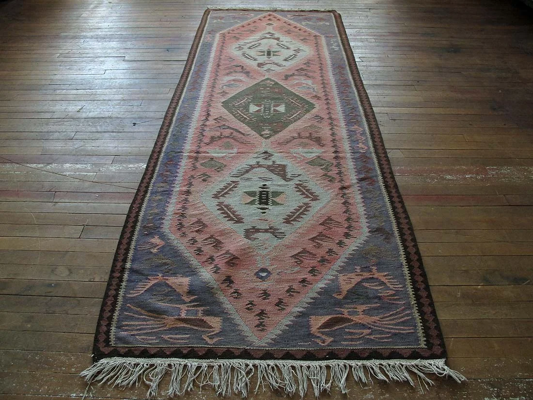 Persian Senneh Kilim 3'2"x8'9" 