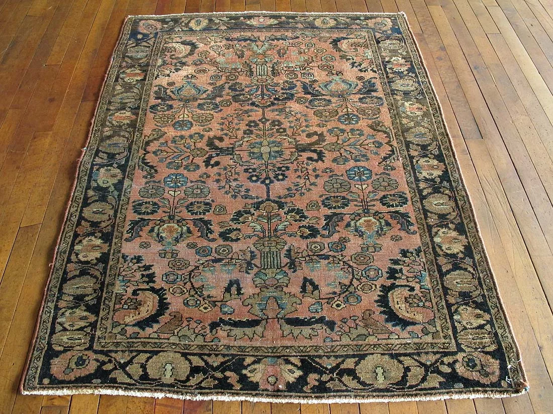 Persian Sarouk Rug 3'6"x4'2"