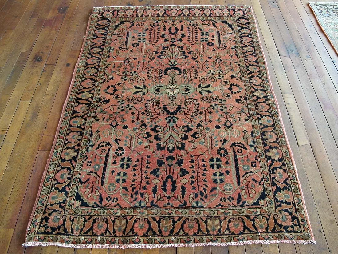 Persian Sarouk Rug 3'4"x4'10"