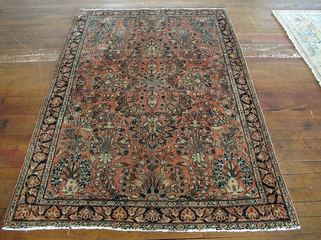 Persian Sarouk Rug 3'8"x5'1"